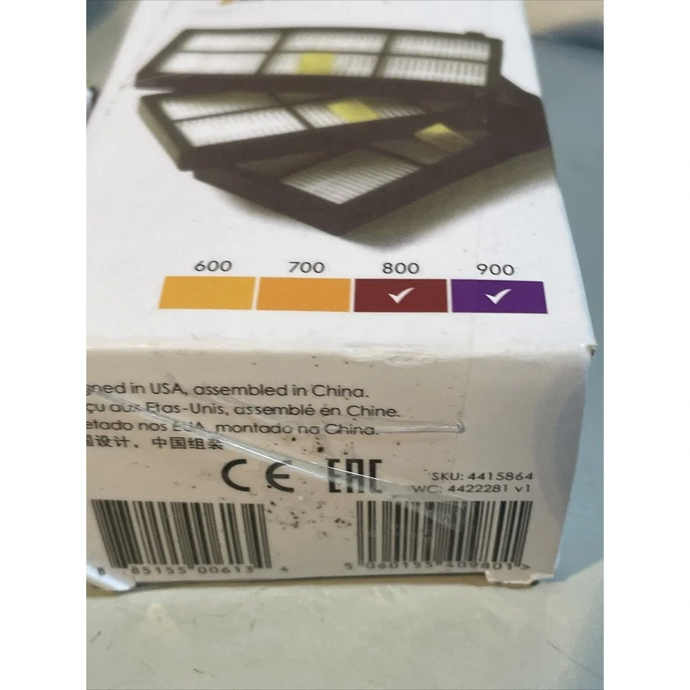 Genuine iRobot Roomba 800 and 900 Series Hepa-Style Filter 3-Pack